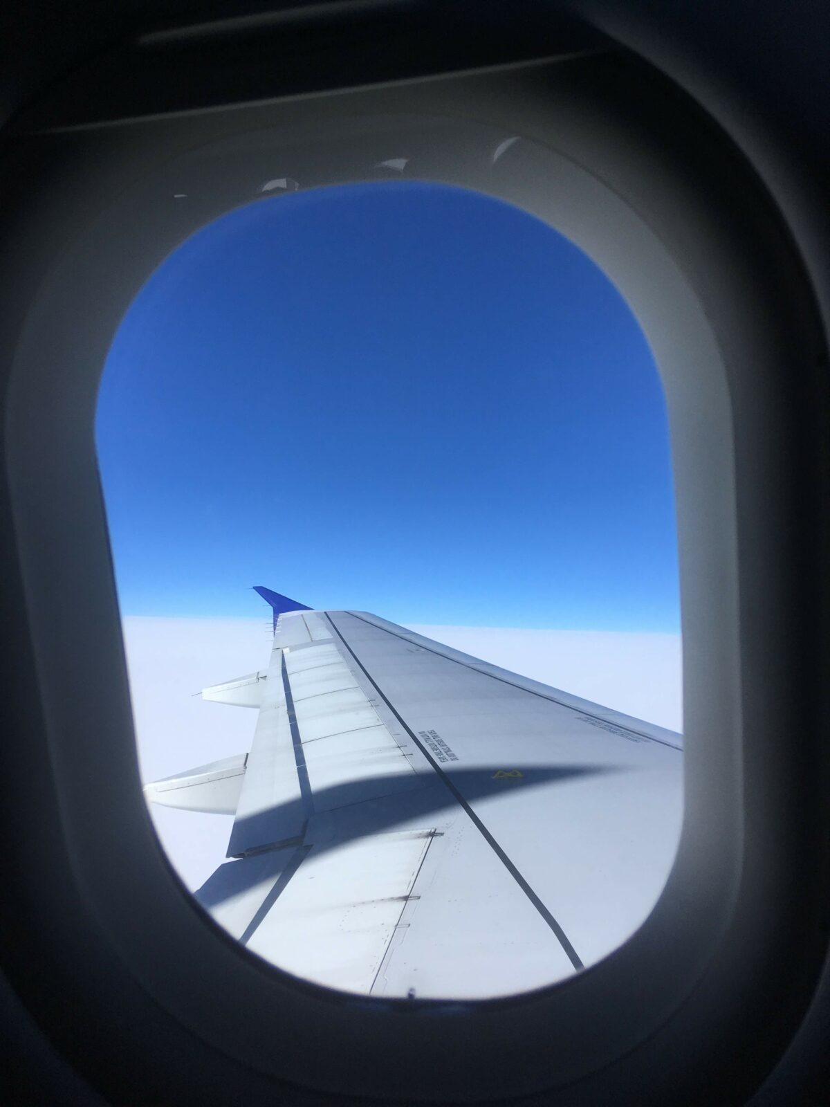 View from the airplane window